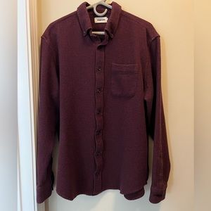 Taylor Stitch The Jack in Burgundy Jaspe Waffle